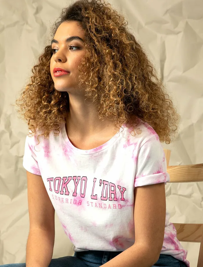 Women TShirts Tokyo Laundry Petra Motif Tie Dye Cotton TShirt In Bright White 8211 Tokyo Laundry White Women TShirts Tokyo Laundry Petra Motif Tie Dye Cotton TShirt In Bright White 8211 Tokyo Laundry White