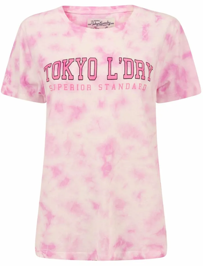 Women TShirts Tokyo Laundry Petra Motif Tie Dye Cotton TShirt In Bright White 8211 Tokyo Laundry White Women TShirts Tokyo Laundry Petra Motif Tie Dye Cotton TShirt In Bright White 8211 Tokyo Laundry White