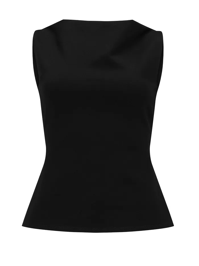 Women Tops The UNDONE Harris Tapper 8211 Bea Top in Black