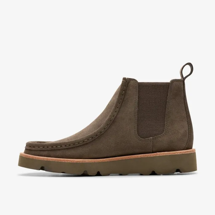 Women Walla Chelsea Mole Grey Suede Clarks Boots and Booties