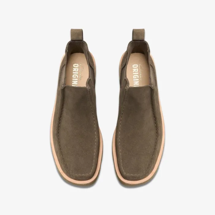 Women Walla Chelsea Mole Grey Suede Clarks Boots and Booties