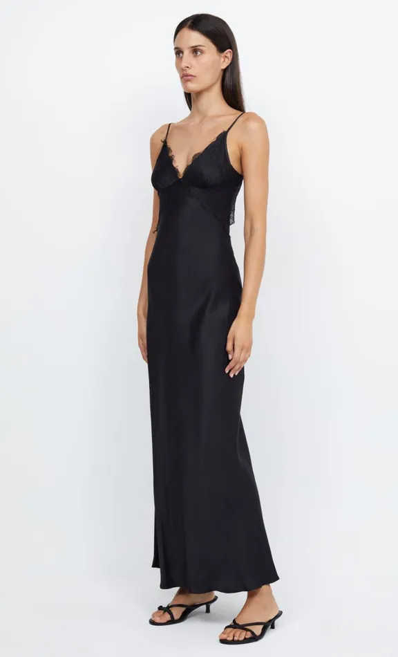 Women Wedding Guest Bec Bridge EMERY LACE MAXI DRESS 8211 BLACKBLACK