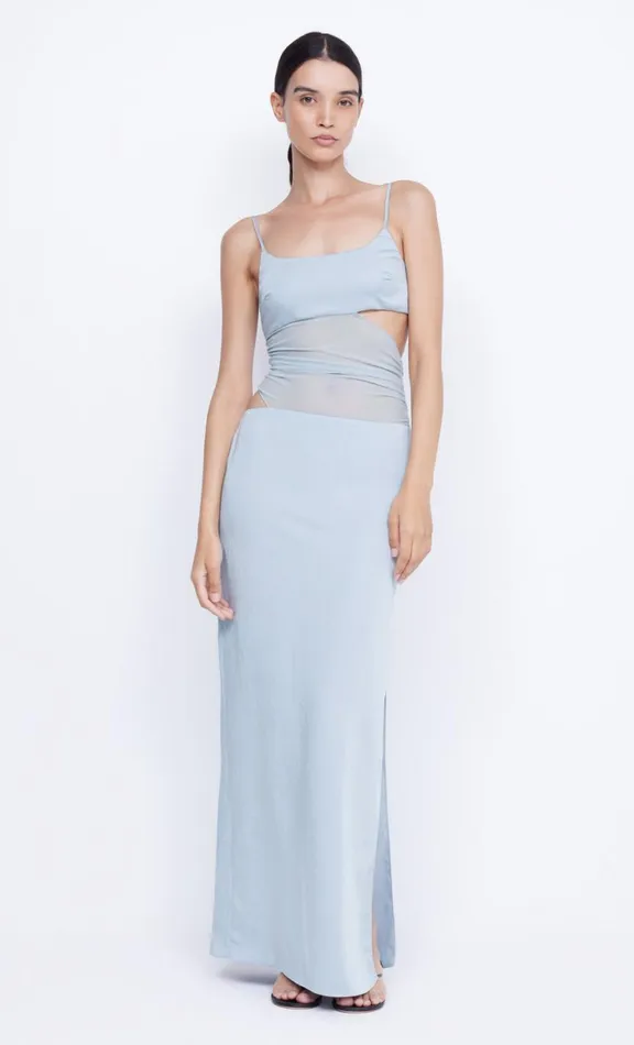 Women Wedding Guest Bec Bridge MARI LOU ASYM MAXI DRESS 8211 DOVE BLUE