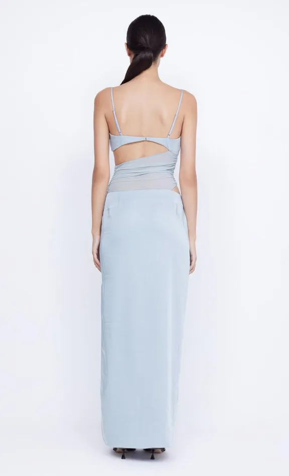 Women Wedding Guest Bec Bridge MARI LOU ASYM MAXI DRESS 8211 DOVE BLUE