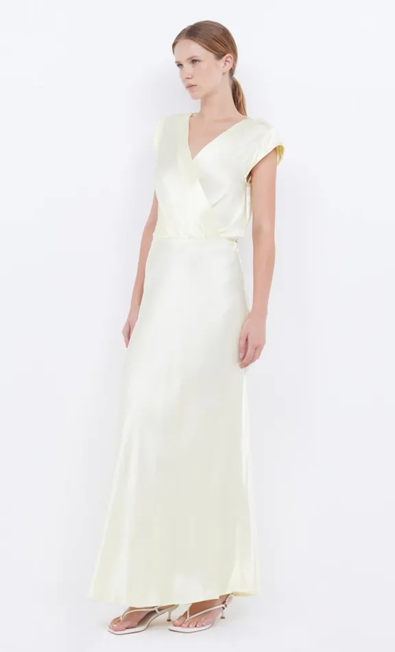 Women Wedding Guest Bec Bridge MOON DANCE MAXI DRESS 8211 ICE YELLOW