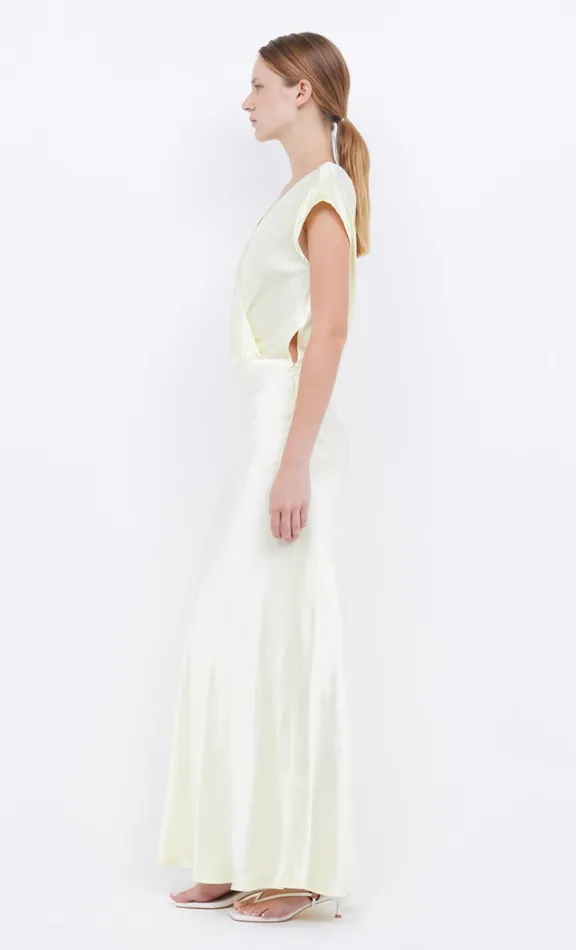 Women Wedding Guest Bec Bridge MOON DANCE MAXI DRESS 8211 ICE YELLOW