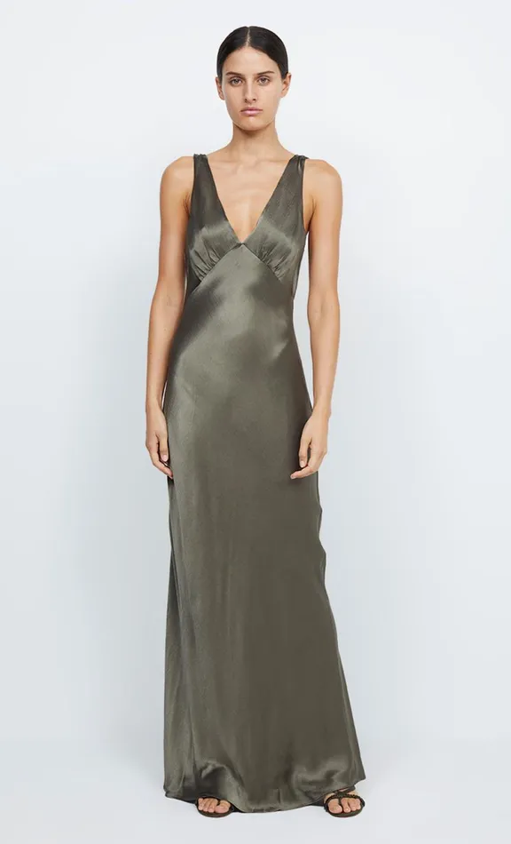 Women Wedding Guest Bec Bridge MOON DANCE VERONA DRESS 8211 DARK WILLOW