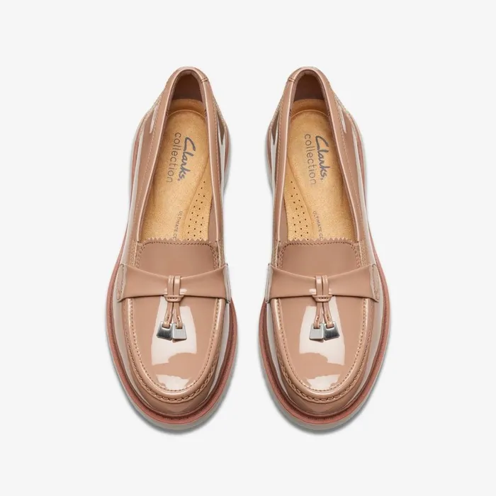 Women Westlynn Bella Warm Beige Clarks Loafers and Oxfords