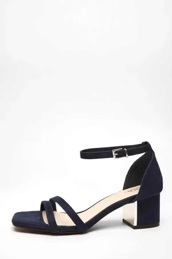 Women Wide Fit Navy Faux Suede Strappy Low Block Heeled Sandals Quiz Clothing Heels Women Wide Fit Navy Faux Suede Strappy Low Block Heeled Sandals Quiz Clothing Heels