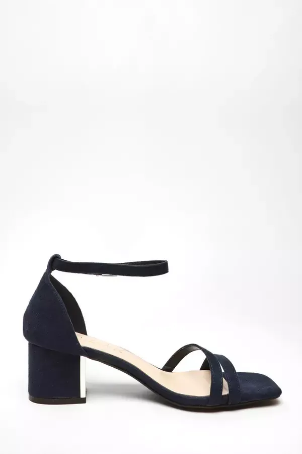 Women Wide Fit Navy Faux Suede Strappy Low Block Heeled Sandals Quiz Clothing Heels Women Wide Fit Navy Faux Suede Strappy Low Block Heeled Sandals Quiz Clothing Heels