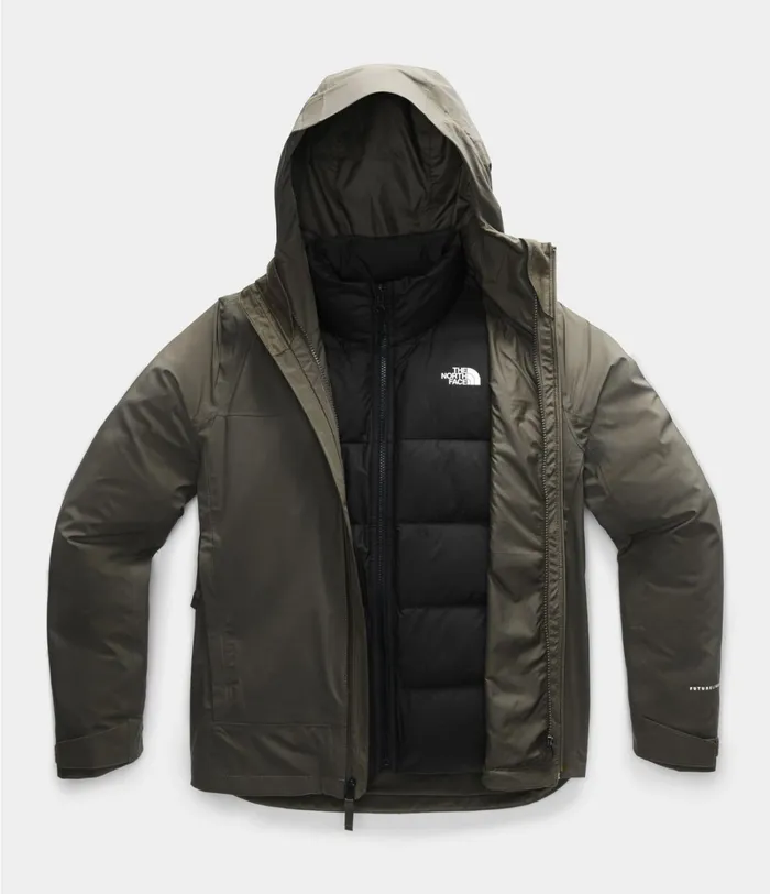 Womens 3In1 The North Face Mountain Light FUTURELIGHT Triclimate Jacket New Taupe Greentnf Black