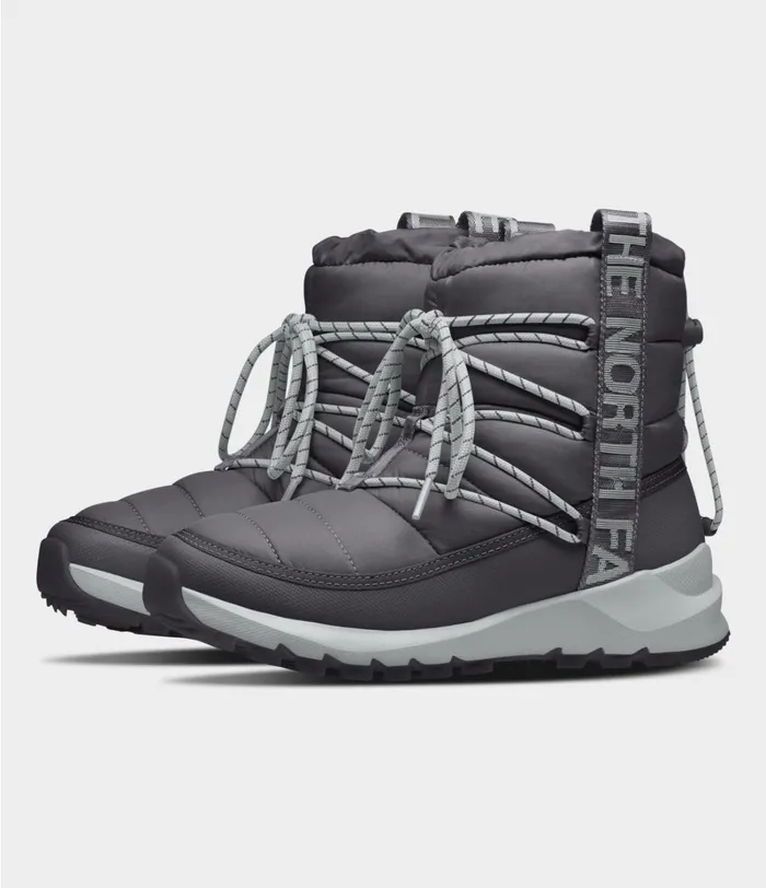 Womens Boots The North Face ThermoBall Lace Up Vanadis Greytin Grey