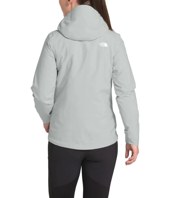 Womens Insulated and Down Jackets The North Face Carto Triclimate Jacket Light Tin Grey