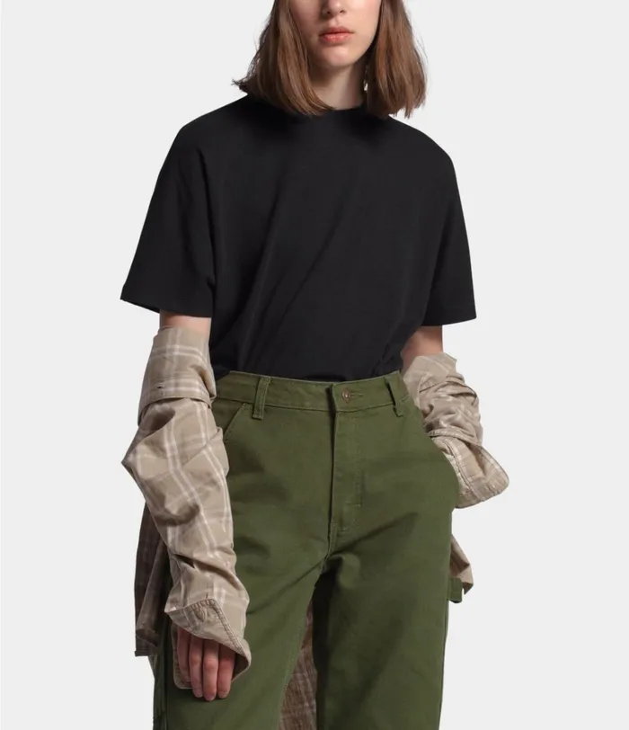 Womens TShirts The North Face Short Sleeve Woodside Hemp Top Tnf Black